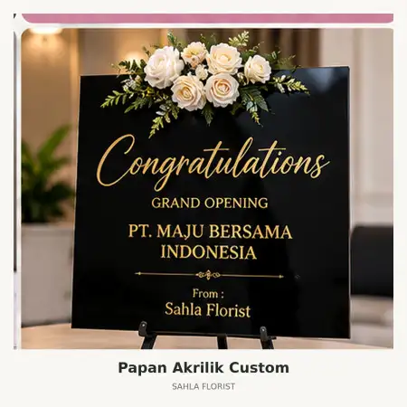 Papan Bunga Akrilik Padalarang